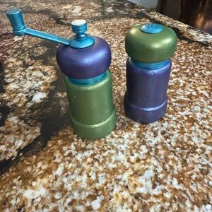 Blue and Green Kitchen Tools Set